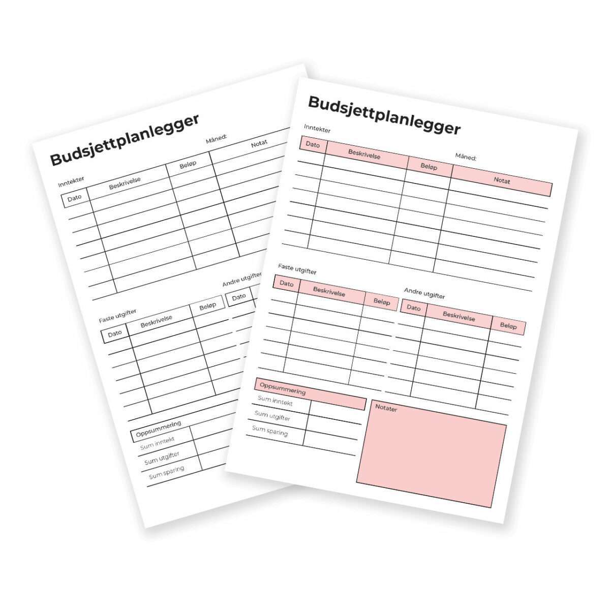 Budsjettplanlegger mal » NAMELESS